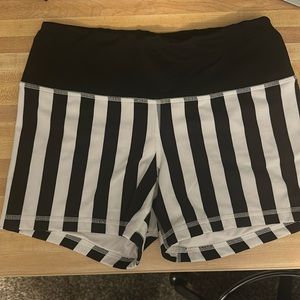 Fleo bettlejuice CrossFit Black White stripe shorts